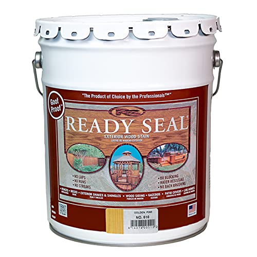 8-Pack of 5 gal Ready Seal 510 Golden Pine Exterior Stain & Sealer for Wood Ready Seal