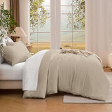 Andency Twin Size Comforter Set for Boys Girls, Oatmeal Wheat Solid Boho Bedding Set 2 Pieces for Kids Teens, Soft Fluffy Lightweight Bed Set for All Season (66x90In Comforter & 1 Pillowcase) Andency
