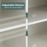 GAZHOME Modern Farmhouse TV Stand with Sliding Barn Doors, Media Entertainment Center Table for TVs up to 65”,2-Tier Large Storage Cabinets,Rustic TV Stand for Living Room Bedroom,Antique White GAZHOME