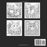 cats & kittens coloring book: coloring book for teens & adults WoodArtSupply