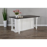 Pemberly Row Wood Kitchen Cart in Espresso (36" H x 71.5" W x 38" D) for Kitchen, Dining Room with Adjustable Shelves, 13" Drop Leaf, Easy Assembly Pemberly Row