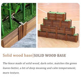 Artificial Bamboo Tree Privacy Fence, Faux Bamboo Plant Partition Screen With Wooden Base, For Greenery Wall Backdrop, Landscaping, Room Dividers, Indoor Outdoor Decor(1m/3.2ft,120cm/47.2in-22 pole) GZHERVICES