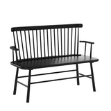 Jerimiah Black Wood Spindleback Bench by Crown Mark Crown Mark
