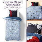 Disney Stitch Duvet Cover and Pillowcase Set, Single or Double Size, Bedroom Accessories for Kids Teens (Black Jack Single) Disney