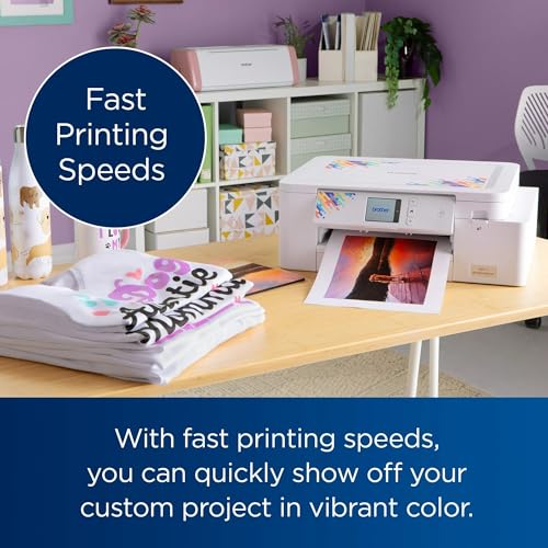 Brother SP-1 Sublimation Printer with Full CMYK 47ml Ink Set, 10 Dye-Sublimation Transfer Sheets & Artspira Design Software