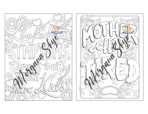 Swear Word Coloring Book for Moms: Motivational Quotes and Doodle Therapy for Stressed Out Moms Who Deserve a Break (and a Glass of Wine!) WoodArtSupply