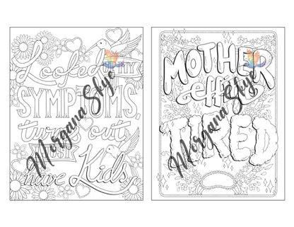 Swear Word Coloring Book for Moms: Motivational Quotes and Doodle Therapy for Stressed Out Moms Who Deserve a Break (and a Glass of Wine!)