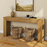Plank+Beam 66 Inch Camden Console Table - Solid Pine Wood, Easy Assembly for Living Room or Entryway, Rustic Honey Plank+Beam