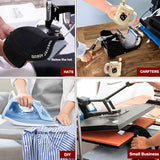 3 Pcs Silicone Heat Press Cover Pad 4" x 8" Foam Press Mat Heat-Resistant Double Sided Use for Hats, Sleeves & Small Items HTV Transfer Vinyl DIY Projects AUPZIMI