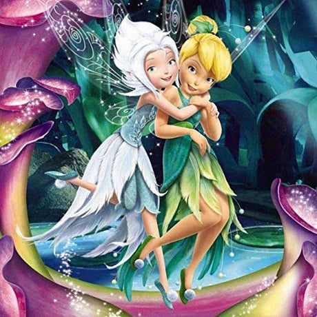 DIY 5D Diamond Art by Number Kits, Tinker Bell Fairy Angel Pretty Fairies Round Full Drill Acrylic Embroidery Cross Stitch Arts Craft Supply for Home Wall Decor Adults 11.8x11.8 inches Better Selection