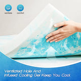 Sweetcrispy Memory Foam Mattress Topper King, 3 Inch Thick Gel Infused Cooling Toppers Pad for King Size Bed, Sleeper Sofa, RV, Camper, CertiPUR US Certified, Ventilated and Breathable Sweetcrispy