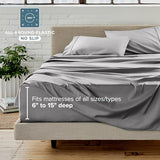 Bare Home Reversible Bed-in-A-Bag Comforter & Sheet Set - Full Extra Long - Down Alternative - Soft - Bedding Set (Full XL, Light Grey/Grey) Bare Home