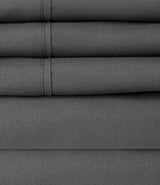 King Size Bed Sheets - 6 Piece 1500 Supreme Collection Fine Brushed Microfiber Deep Pocket King Sheet Set Bedding - 2 Extra Pillow Cases, Great Value, King, Gray Sweet Home Collection