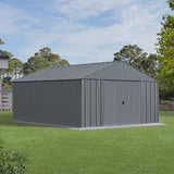 Arrow Classic Metal Shed, 12 x 14, Charcoal Arrow