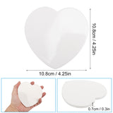 40 Pieces 4.25 Inch Sublimation Blank Ceramic Coasters, Glazed Ceramic Coasters with Cork Backing Pads for Painting, DIY Crafts, Mosaics, (Heart-Shaped), Sublimation, White. by GNIEMCKIN GNIEMCKIN