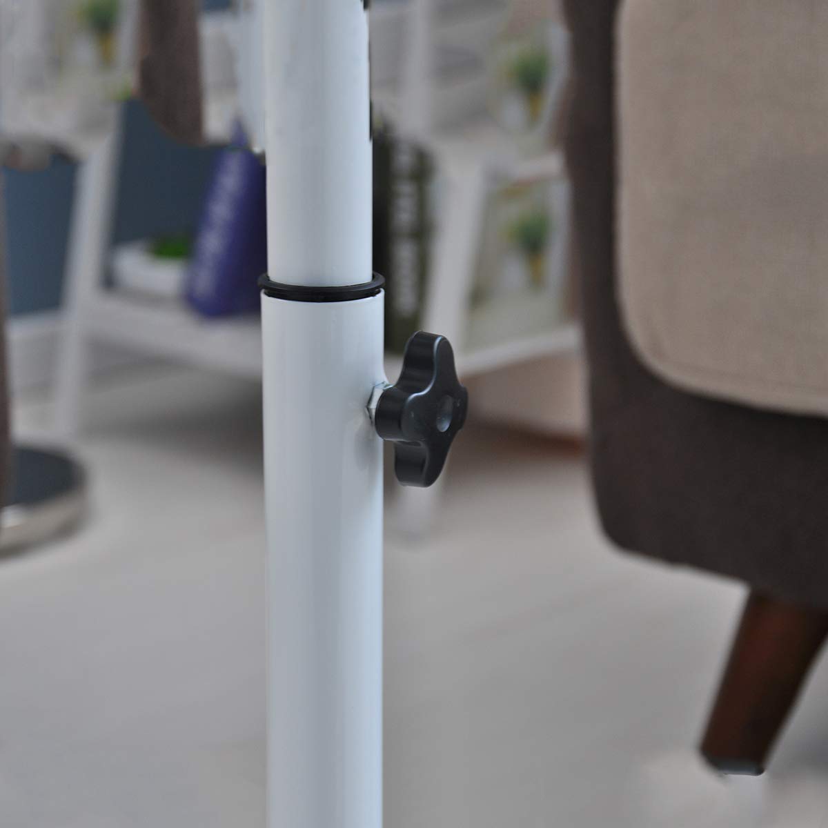 Qiveno Mobile Laptop Table, Small Standing Desk, Angle & Height Adjustable Rolling Laptop Desk Cart Over Bed Table for Home Office (Pink) Qiveno