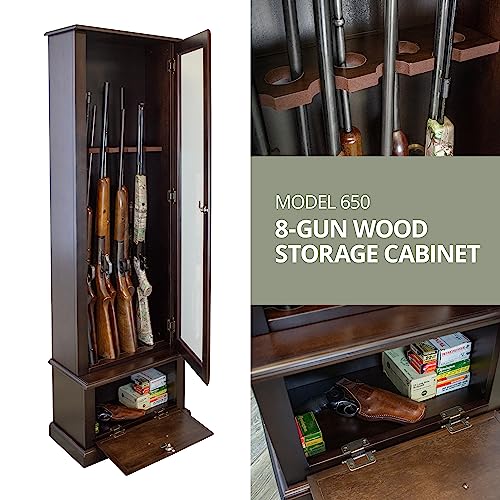 American Furniture Classics Gun Cabinet, Brown - WoodArtSupply