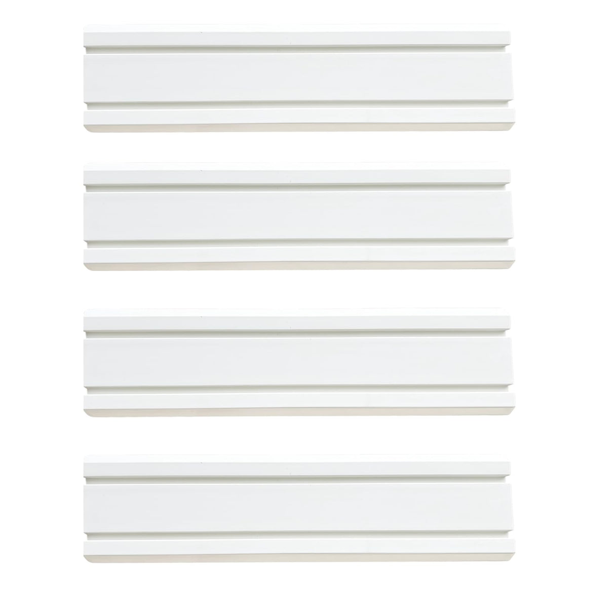 ATOOLA Slatwall Panels 6" x 24", 4-Pack Slatwall Board, PVC Slat Wall Paneling, Heavy Duty Garage Wall Organizer ATOOLA