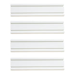 ATOOLA Slatwall Panels 6" x 24", 4-Pack Slatwall Board, PVC Slat Wall Paneling, Heavy Duty Garage Wall Organizer ATOOLA