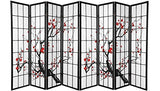ZJL Plum Blossom 4 and 8 Panel Room Divider (8) ZJL