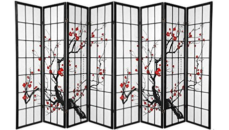 ZJL Plum Blossom 4 and 8 Panel Room Divider (8) ZJL