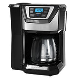 BLACK+DECKER 12-Cup Mill and Brew Coffee Maker, Automatic Grind and Brew Drip Coffee Machine, Programmable, Sneak-A-Cup, Reusable Filter. BLACK+DECKER