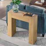 Alaterre Furniture Stockyard Solid Wood Console Table - 36 Inch Modern Farmhouse Small Entryway Table - Easy Assembly Living Room Furniture for Behind the Couch, Entryway, or Hallway (Light Oak) Alaterre Furniture