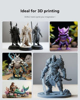 SUNLU 4KG Upgraded Standard 2.0 Photopolymer 3D Printer Resin 405nm UV-Curing Resin, Higher Precision, Stronger Toughness, Dark Grey 4000G