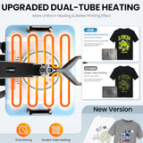 AKEYDIY 8 in 1 Heat Press with Tumbler Attachment 12 x 15 Inch Press W/Light Up PrimePress Sublimation Heat Press Machine Multifunction Swing Away Shirt Printing Heat Press for T-Shirts Cap & Mugs AKEYDIY