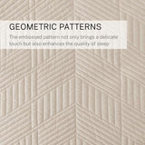 Exclusivo Mezcla Ultrasonic Twin Quilt Bedding Set, Lightweight Brich Beige Bedspreads Soft Modern Geometric Coverlet Set for All Seasons (1 Quilt and 1 Pillow Sham) Exclusivo Mezcla