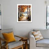 Lakeside Fall Foliage Paint by Numbers Kit for Adults - DIY Birch Trees and Lakeside Trail Painting on Canvas 16x20 Inches, Acrylic Paint Set, Suitable for Beginners, Art for Home Decoration or Gifts DecorFriday