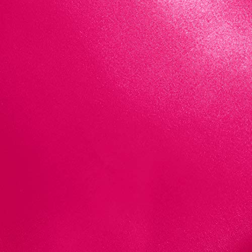 Morning Glamour Single Satin Pillowcase for Hair & Skin, Similar to Silk, Standard/Queen Size, Cooling Pillow Case with Envelope Closure, Gifts for Women, 20”x26” Fuschia/Barbie Pink Morning Glamour