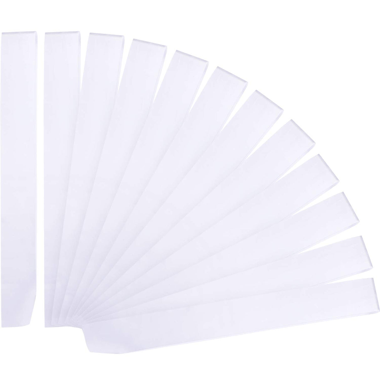 12 Pieces Blank Satin Sashes Plain Sashes Party Accessory for Graduation Wedding Party DIY Supplies(White) Patelai