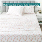 FADFAY Full Duvet Cover Set Pink Floral Comforter Cover 100% Cotton Girls Pink White Flower Bedding Garden Style Blush Bedding for All Season Soft Bedding with 2 Pillowcases, Full FADFAY