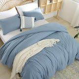 Weigelia Boho Twin Comforter Set - Dusty Blue & Grayish Blue with 1 Pillowcase - Soft, Lightweight & Cozy for All Seasons weigelia