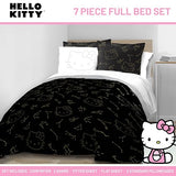 Jay Franco Hello Kitty Stars Full Comforter Set - 7 Piece Bedding Includes Sheet Set & Pillow Covers - Super Soft Zodiac Black & Gold Bedding Jay Franco
