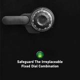 SentrySafe Fireproof and Waterproof Black Steel Home Safe with Dial Combination Lock for Cash, or Documents, 1.23 Cubic Feet, 17.8 x 16.3 x 19.3 x Inches, SFW123CU SentrySafe