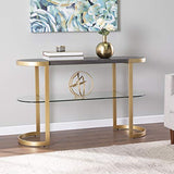 SEI Furniture 49 inches Long Otsento Console Table, Hall Room Entryway with Open Concept Living Space Contemporary Style, Black SEI Furniture