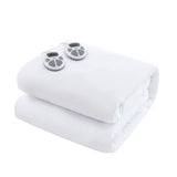 Serta Heated Mattress Pad King Size - Electric Mattress Pad, 10 Heat Setting Controller, Auto Shut Off Timer, Deep Elastic Pocket, Up to 17" Mattress, ETL Certified, Machine Wash, King, White Serta