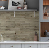 COLAMO Wood Look Tile Peel and Stick Backsplash,Thick Rigid Oak-Weathered Stick On Kitchen Backsplash,Adhesive Faux Shiplap Wood Panels for RV,Vanity,Accent Wall,Self Stick Wall Tile(24PCS) COLAMO