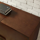 Crosley Furniture Everett Mid-Century Modern Media Console, Mahogany Crosley Furniture