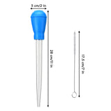 TXIN 5 Pieces 30ml/1oz Turkey Baster with 5 Cleaning Brush, Plastic Syringe Baster with Silicone Pump Head, Heat-resistant Meat Marinade Injector with Measurments for BBQ Grill Baking Kitchen Cooking TXIN