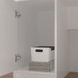 AIEGLE Reception Desk with Counter, Retail Counter with Lighted Display Shelf & Lockable Drawers, for Salon Reception Room Checkout Office, White (47.2" W x 19.7" D x 39.2" H) AIEGLE