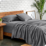 Bare Home Queen Sheet Set - 1800 Ultra-Soft Microfiber Queen Bed Sheets - Double Brushed - Deep Pockets - Easy Fit - 4 Piece Set - Bedding Sheets & Pillowcases (Queen, Grey) Bare Home
