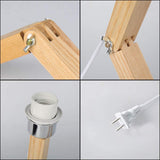 ELINKUME Cute Desk Lamp,Unique Table Lamps,Wood Bedside Table Lamp Fun Funky Person Lamp Wooden Robot Cute Lamps for Bedrooms ELINKUME