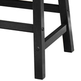 Winsome Satori Saddle Seat Counter Stool, for Kitchen, 24", Black Winsome