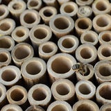Nature's Way Wooden Bee House for Outdoor Décor, Beneficial Insects and Pollinators, Mason Bee, Leafcutter Bee, White Nature's Way