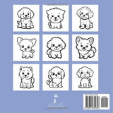Puppy Coloring Book: 50 Cute Dog Breeds | Cute and Easy Designs for Bold and Simple Coloring WoodArtSupply