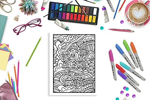 Anxiety Coloring Book for Teens & Adults to Reduce Stress and Anxious Thoughts WoodArtSupply