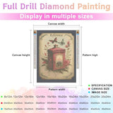 LNZZ Orchard Wine Woman Diamond Painting Kits for Adults Beginners,5D DIY Diamond Art Kit,Full Round Drill Diamond Gem Art for Adults,Home Wall Decor 12x16 Inch LNZZ